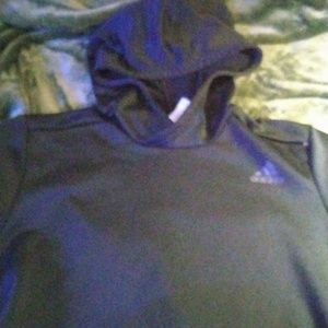 Black Adidas hoodie, barely worn, size medium